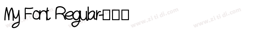 My Font Regular字体转换